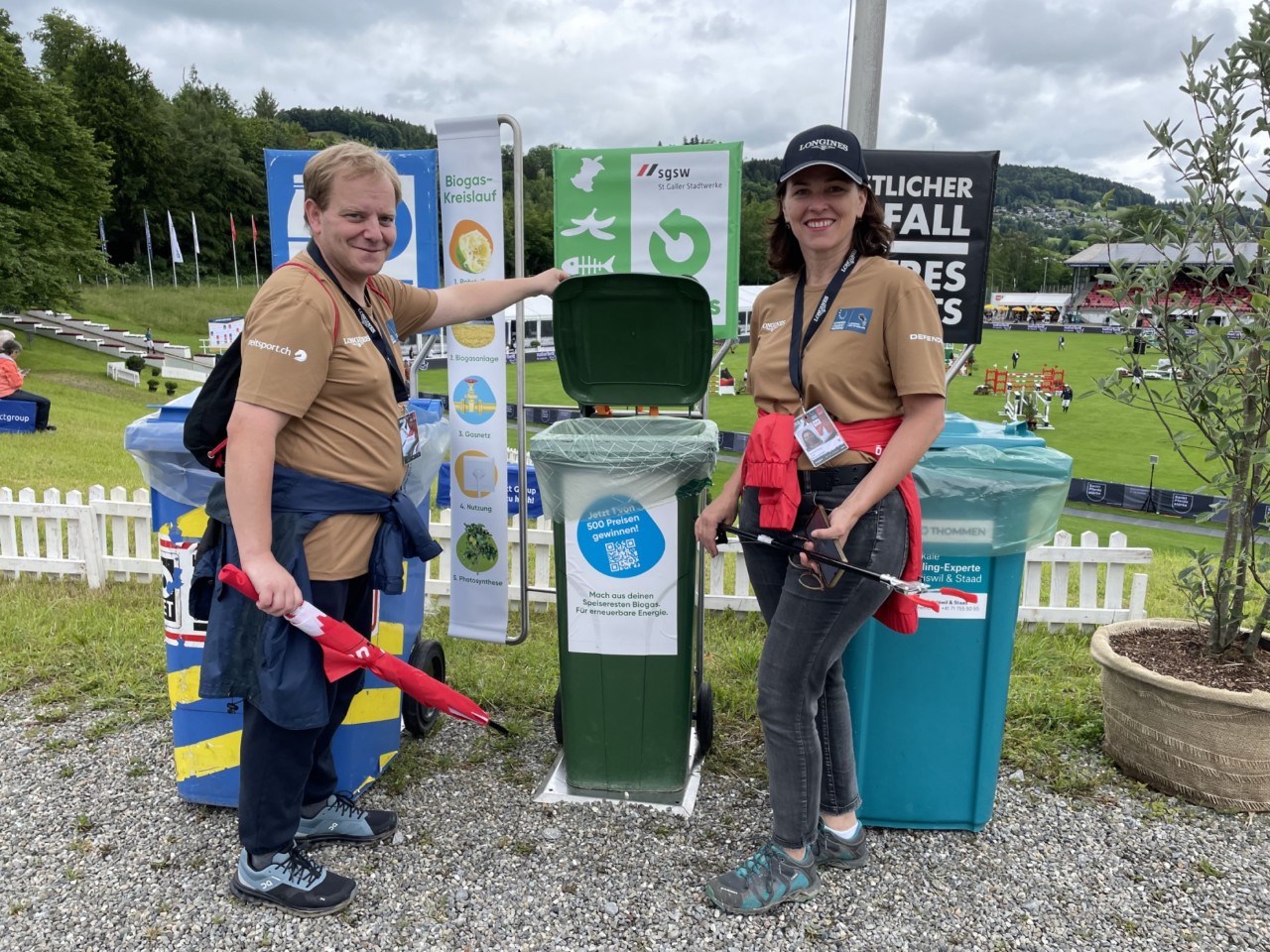 Recycling Heroes haben die Besuchenden auf die Abfalltrennung aufmerksam gemacht.