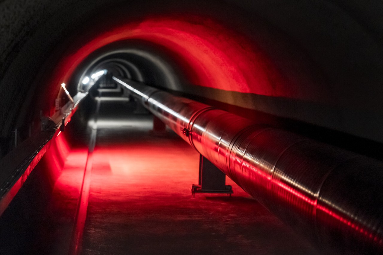 1,3 Kilometer lang ist der Rosenbergtunnel, durch den Leitungen der Wasserversorgung verlaufen.