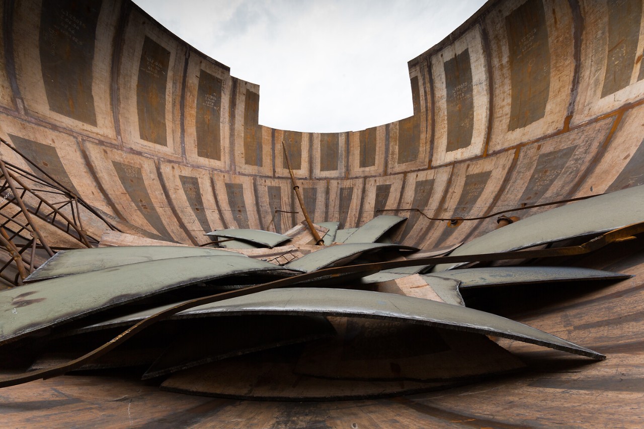 Die Einzelteile wurden danach gereinigt und eingeschmolzen.