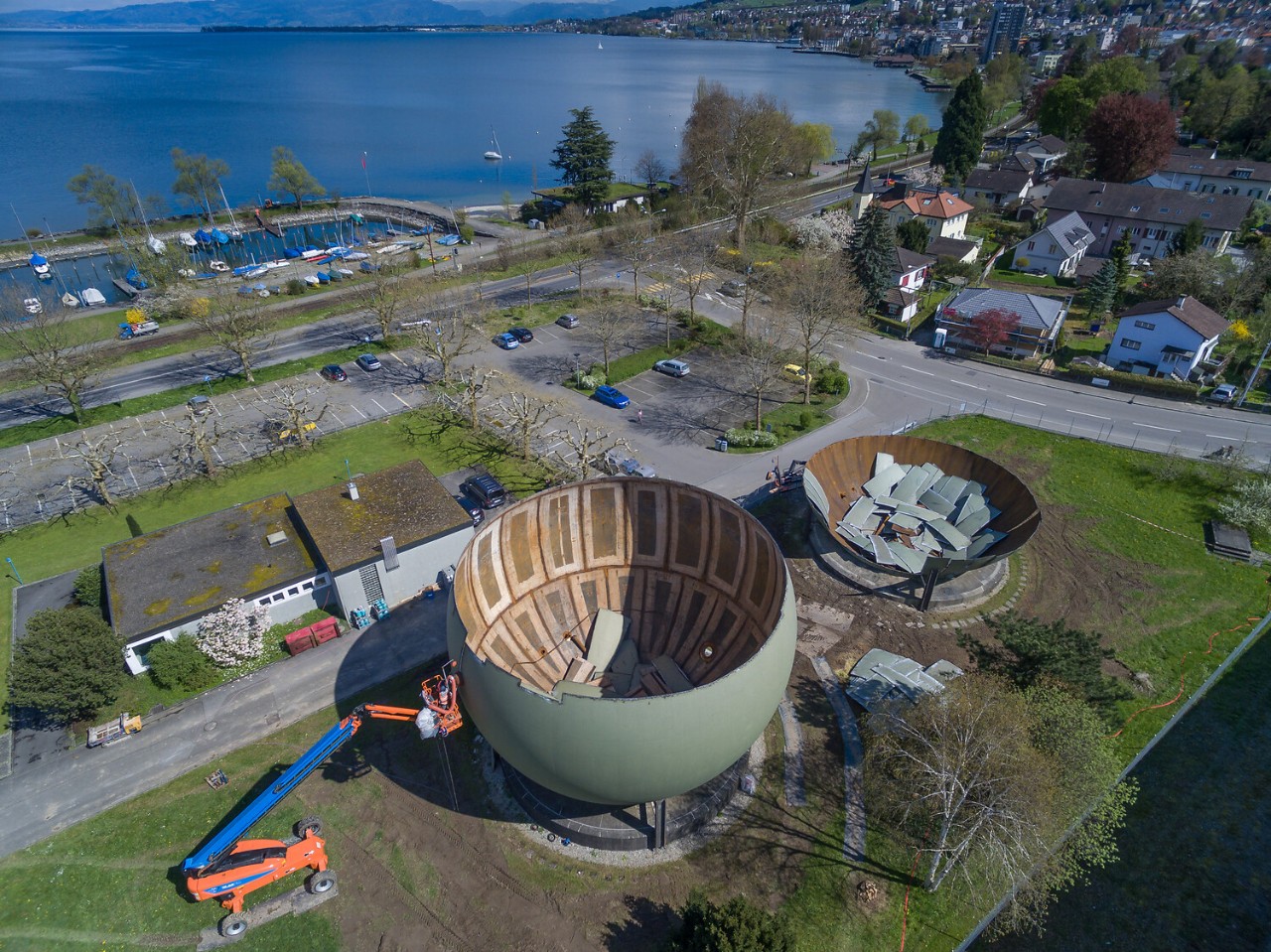 Die Gaskugeln waren 50-jährig.