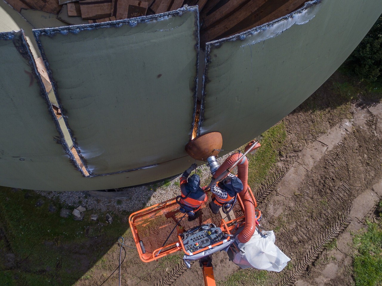 Die Kugeln wurden in Einzelteile zerlegt.