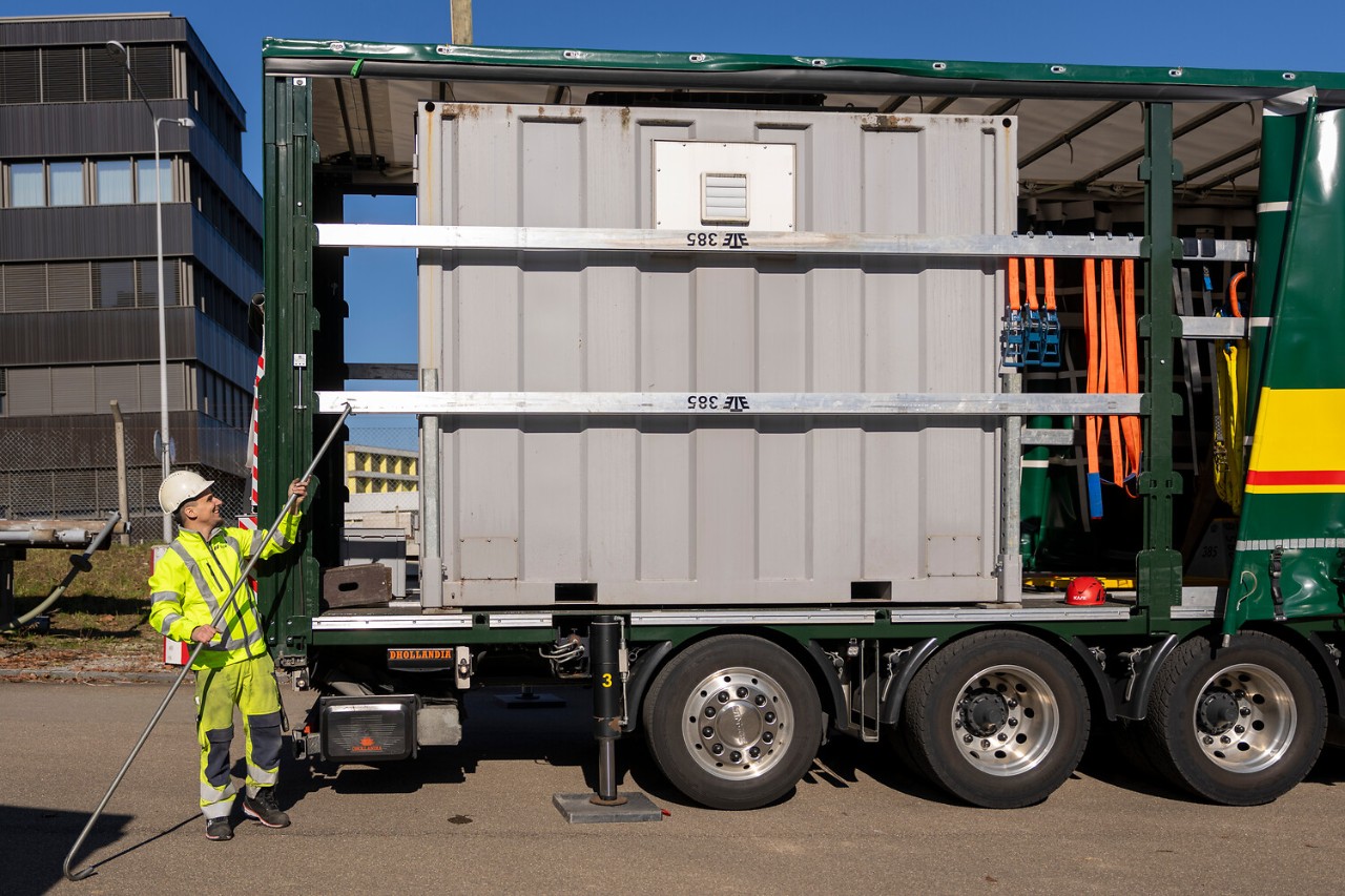 Das Provisorium versorgte die Haushalte in der Umgebung auch während der Arbeiten mit Strom.