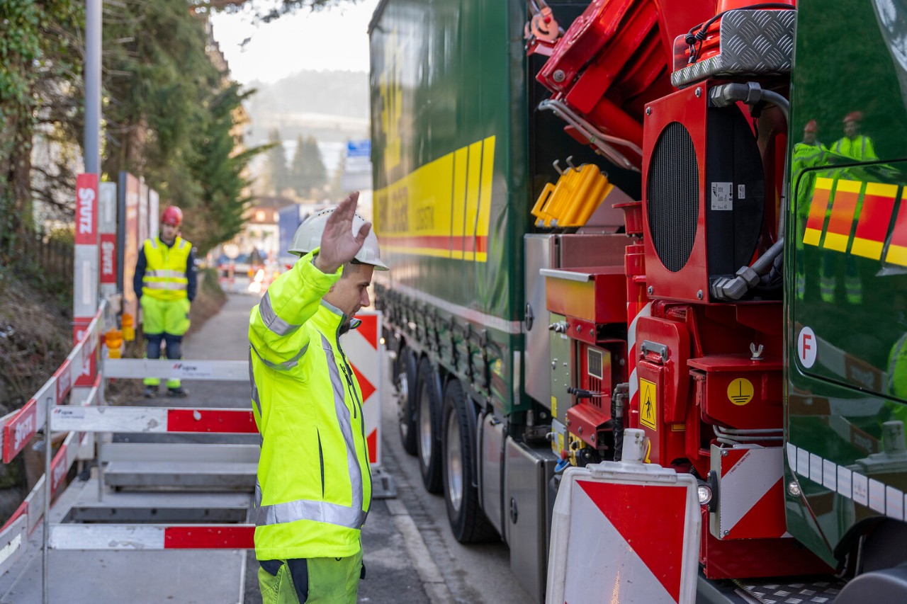 Nun kommt das Provisorium zurück ins Lager.