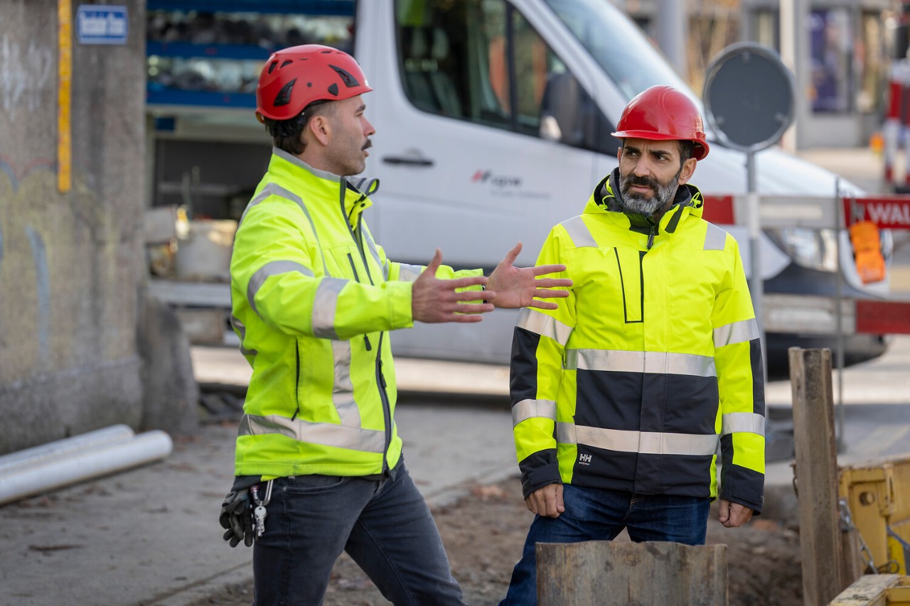 Nico Hunger (links) und Michele Carizzolo sind regelmässig vor Ort. 