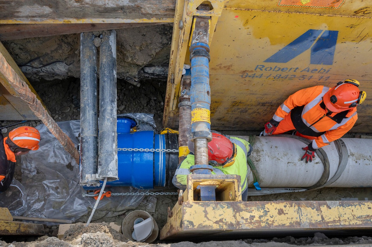 Die über 100 Jahre alte Wasserleitung von Goldach in die Stadt St.Gallen wird etappenweise ersetzt. 