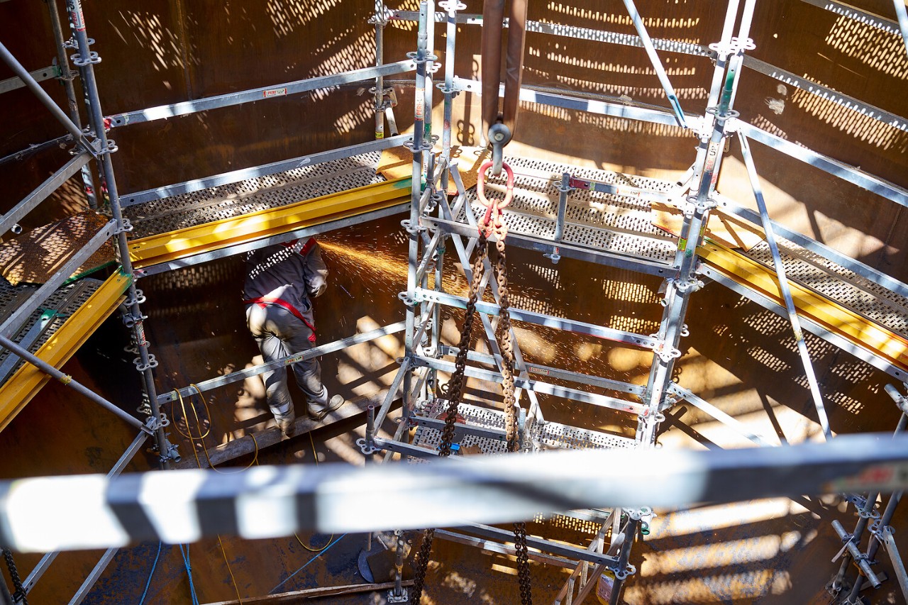 Der Speicher wird kontinuierlich mit Wasser gefüllt sein.