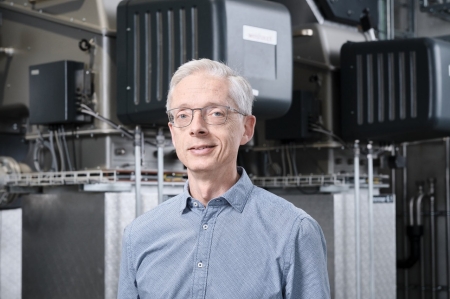 Hüter des Energiekonzepts 2050: Fredy Zaugg, Co-Leiter der Dienststelle Umwelt und Energie der Stadt St.Gallen, in der Fernwärmezentrale Lukasmühle im Osten der Stadt – einem Teil des Energiekonzepts. 