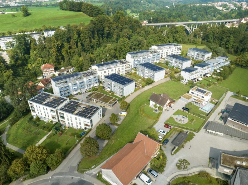 Das Quartier Russen/Hof ist gepr&auml;gt von einem &auml;lteren Geb&auml;udebestand aus den 1970er und 1990er-Jahren.